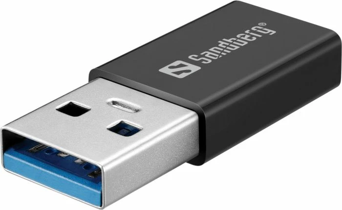 DVD drive i jashtëm Sandberg 136-62, USB-C/A, me adapter USB-A në USB-C, i zi