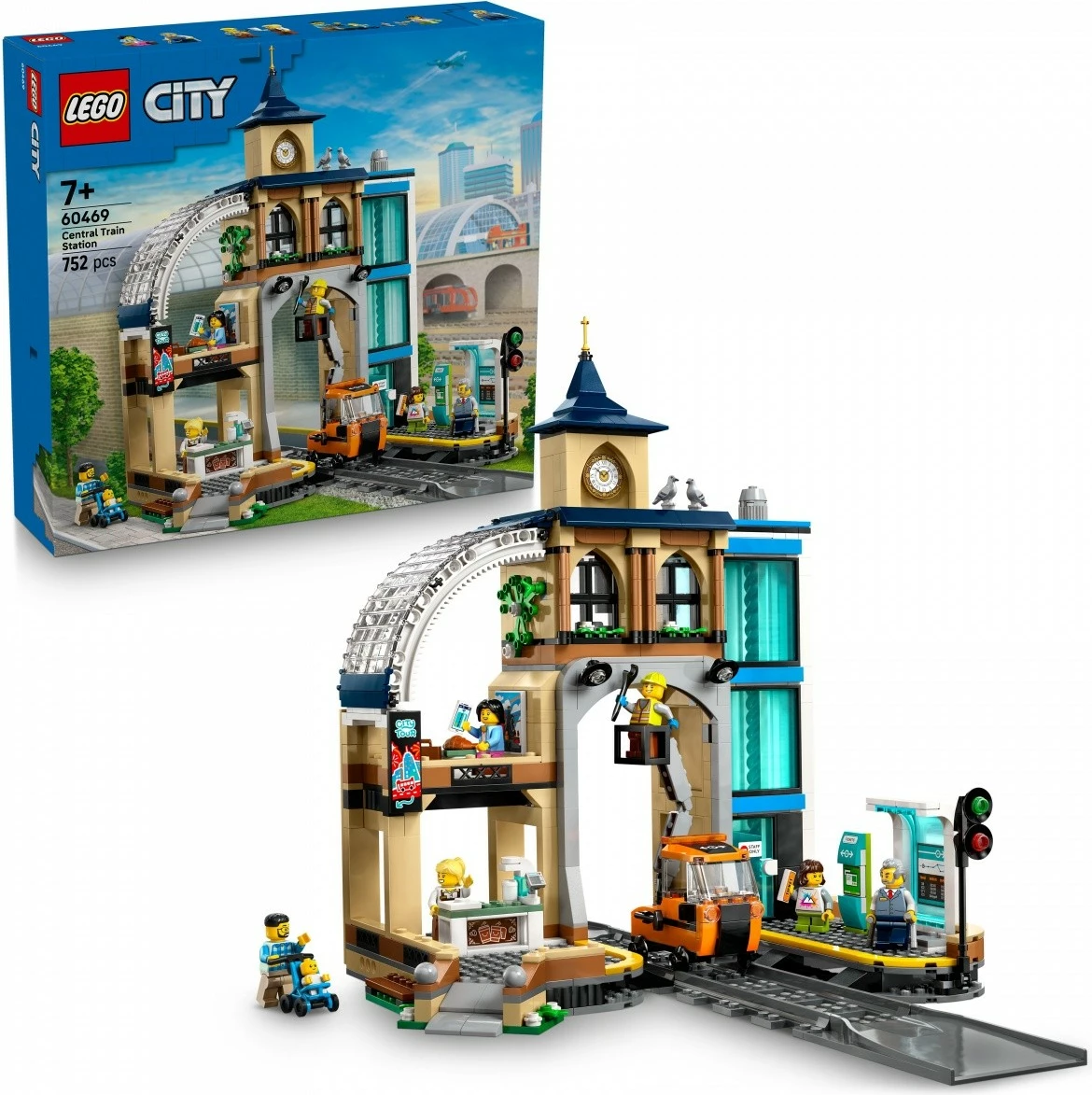 Set ndërtimi LEGO City Central Train Station 60469, 752 pjesë