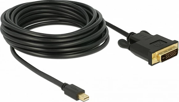 Kabllo DeLOCK 83991 Mini DisplayPort në DVI-D, 5 m, e zezë