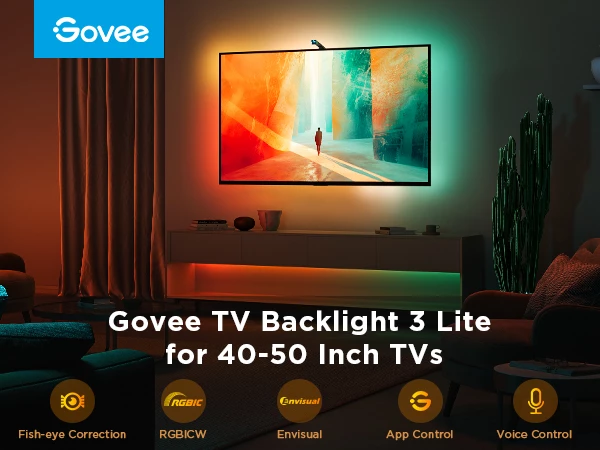 Ndriçim prapa TV Govee Envisual TV Backlight 3 Lite H6097 për 40-50"