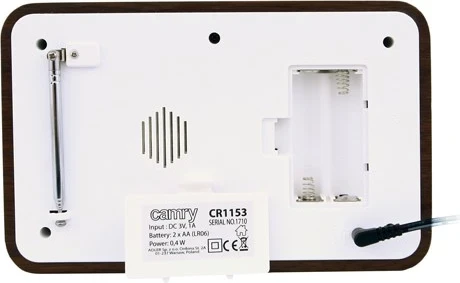 Radio Camry CR1153 portative dixhitale e zezë, e bardhë