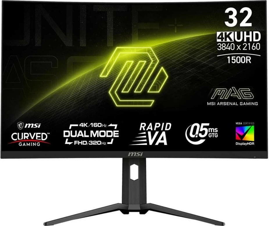 Monitor MSI MAG 321CUPDF, 31.5 inç, 4K, 160Hz, Rapid VA, i zi