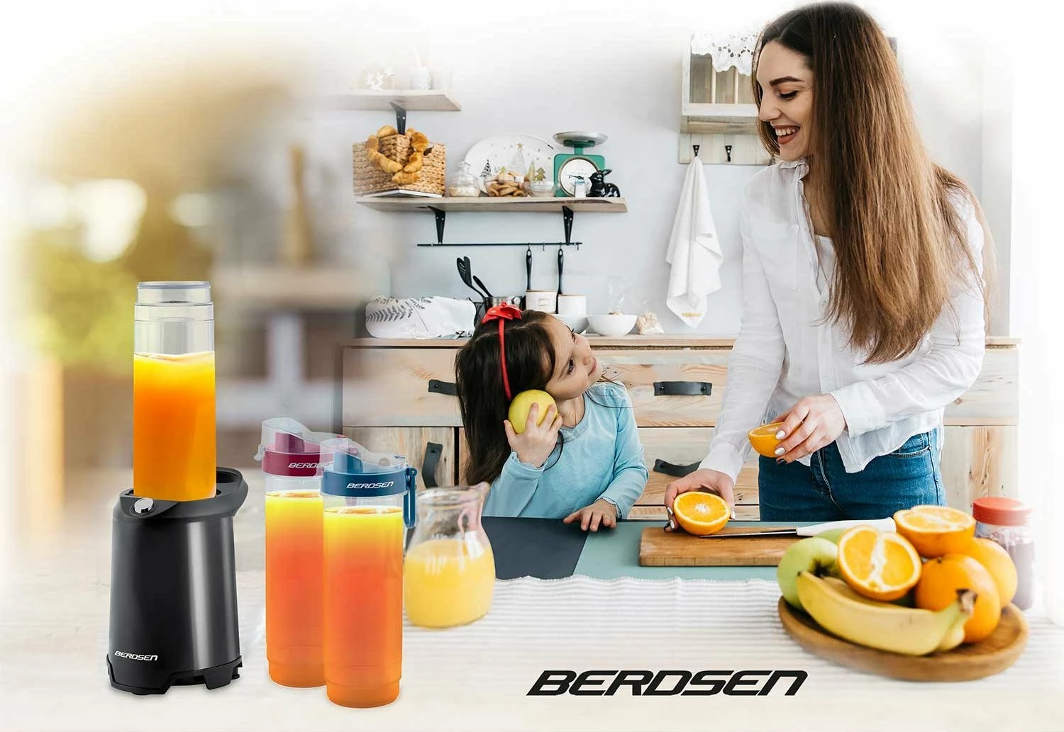 Blender smoothie Berdsen BD-752 350W (700W max), 2 shishe 0.57L, i zi