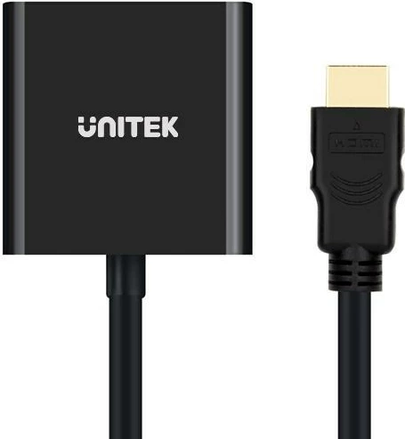 Përshtatëse UNITEK, Y-6333, VGA, 3.5 mm,e zezë