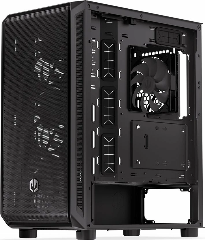 Kasë Endorfy Arx 500 ARGB EY2A011 Midi Tower ATX me xham të temperuar, 4x 140mm PWM ARGB fanë, Black