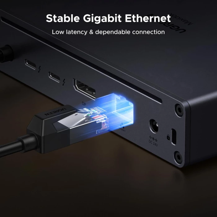 Docking station UGREEN Revodok 75795F Thunderbolt 5 10në1 140W GaN, Gri