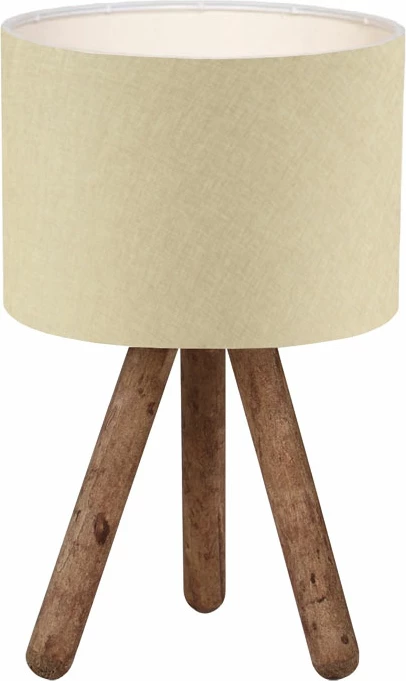 Llambë tavoline PWL-1151 E27 bezhë-arre D19x32cm