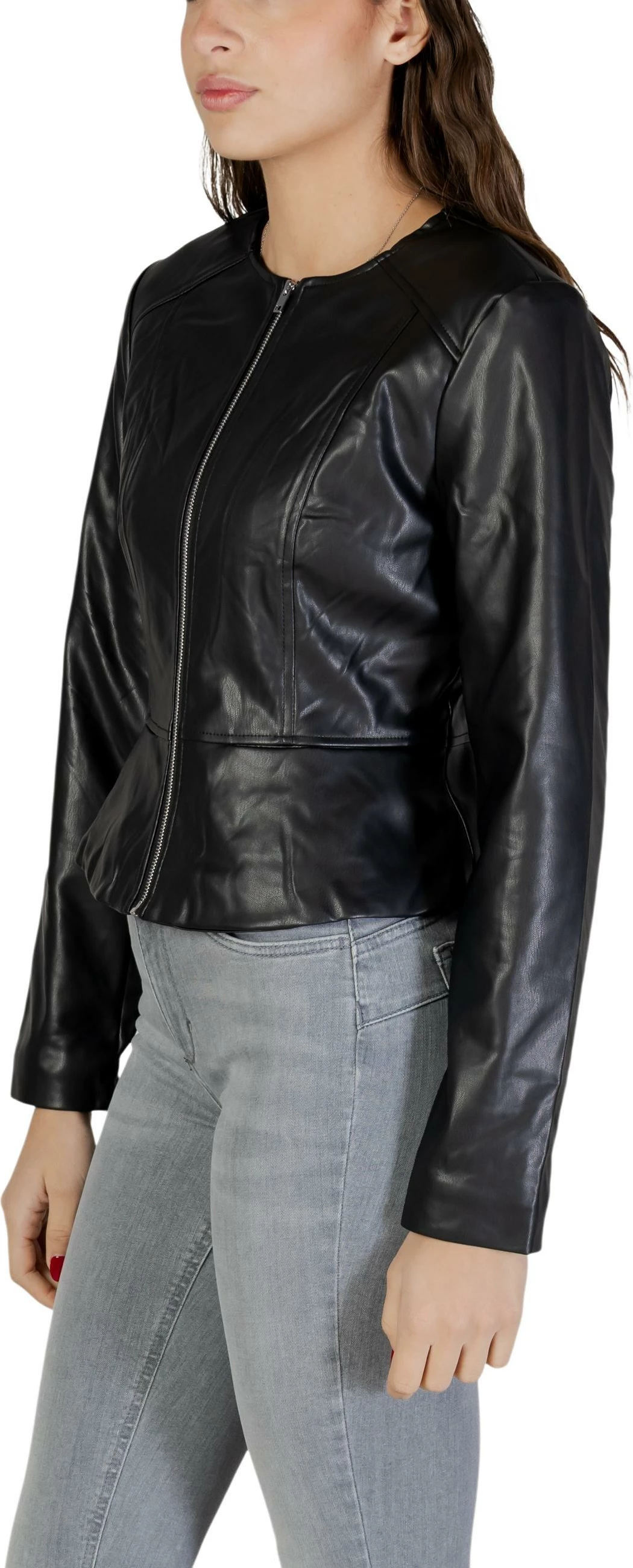 Jakne biker për femra Jacqueline de Yong Jdymisty Otw Sie 15353991, e zezë [Madhësia: XL]