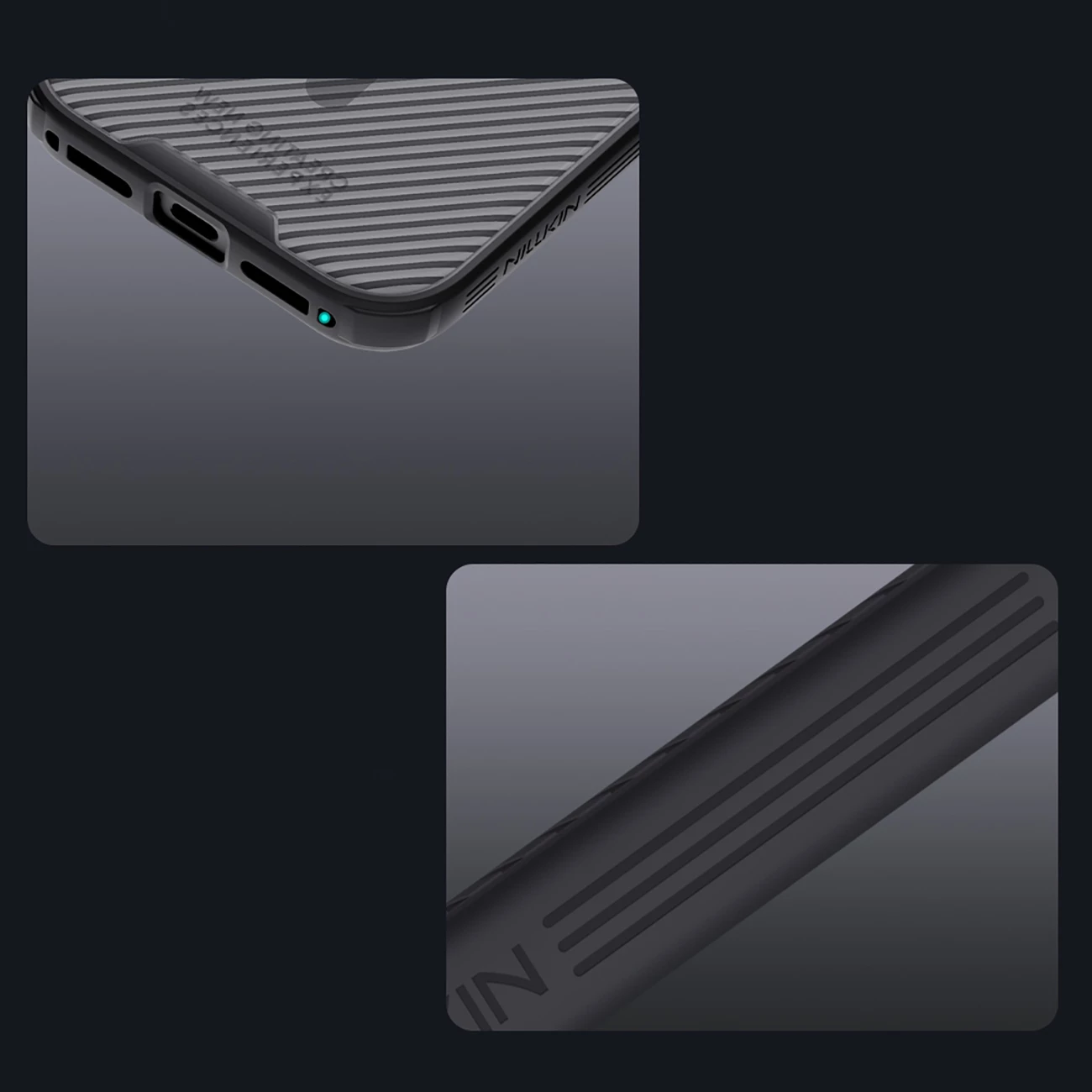 Mbështjellës Nillkin CamShield Pro MagSafe për iPhone 17 Pro Max, PC+TPU, magnet i integruar, kapak rrëshqitës i kamerës, transparent black