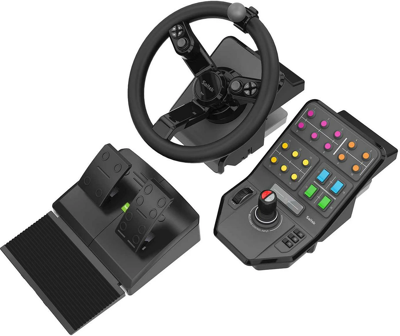 Set pajisjesh Logitech G G Heavy Equipment, timon + pedale, PC, 900°, me kabllo, USB, ngjyrë e zezë