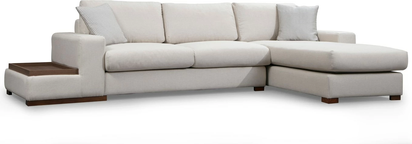 Këndore Atelier del Sofa, Loop 19, me tavolinë, e bardhë