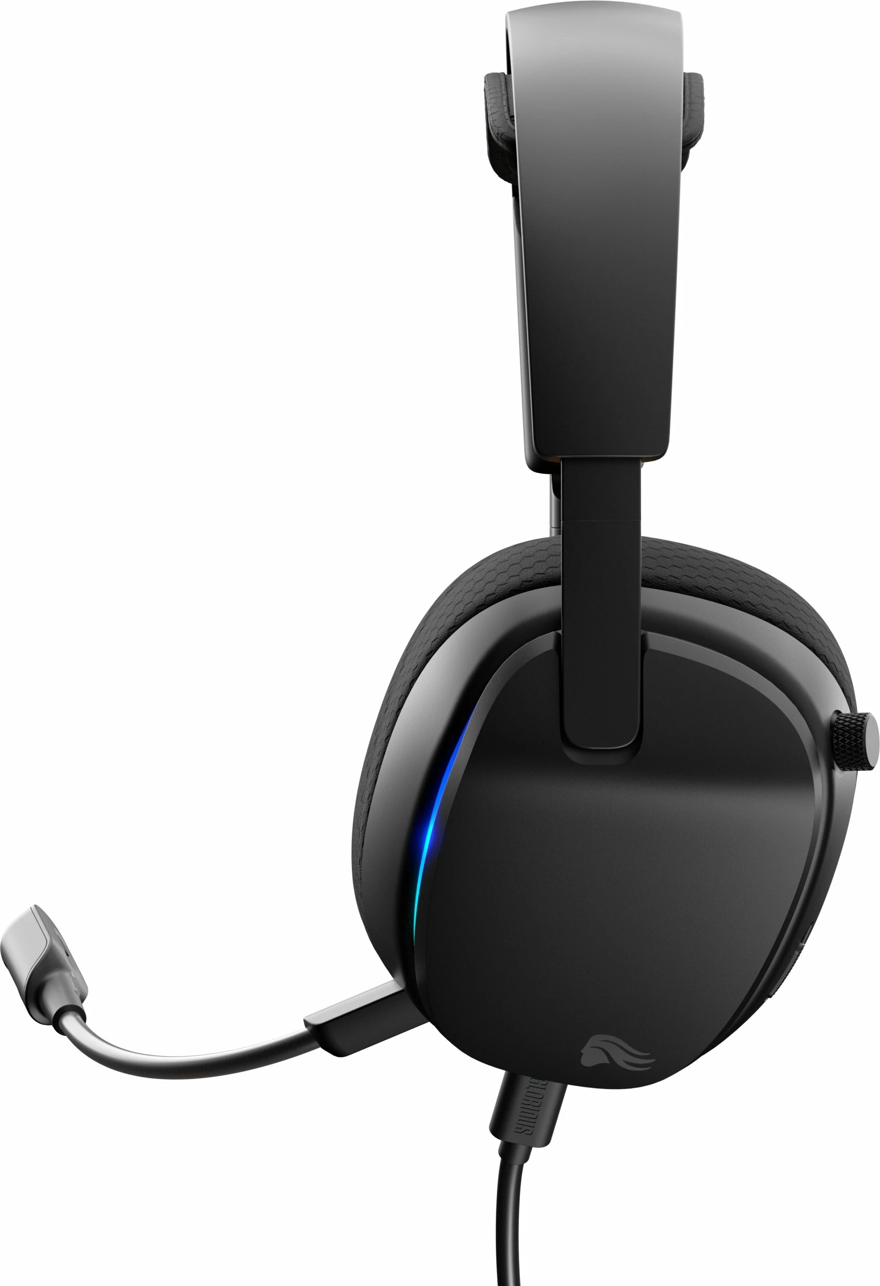 Kufje gaming Glorious GHS Eternal RGB, 40mm, me kabllo 3.5mm/USB-C, mikrofoni i shkëputshëm, RGB, të zeza