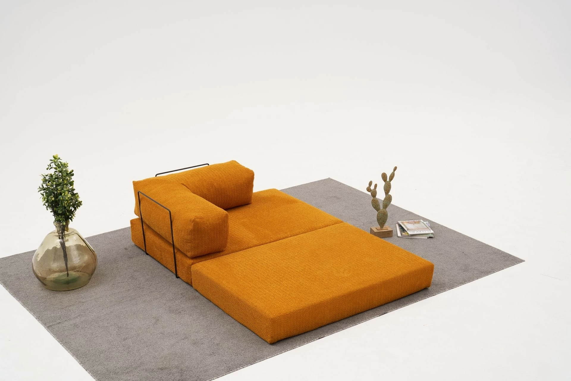 Divan 2-vendësh Atelier del Sofa, Comfort, portokalli