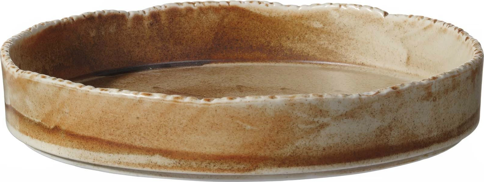 Pjatë porcelani me buzë të lartë Fine Dine Constancy Ø250 mm, kafe, set 2 copë