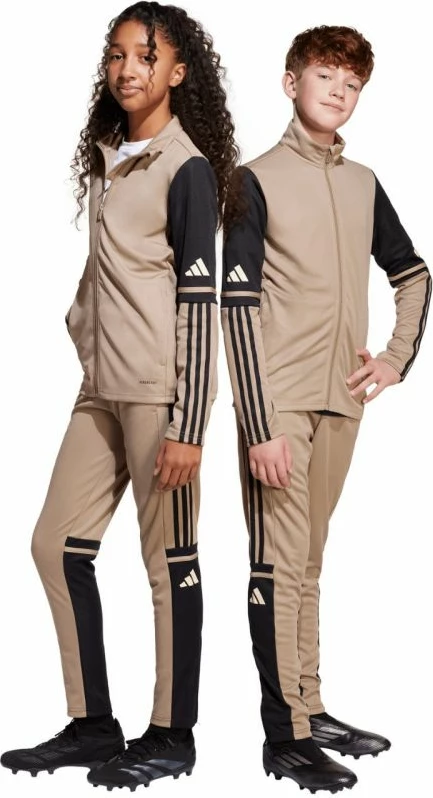 Pantallona për fëmijë adidas, bezhë [Madhësia: 116 cm]