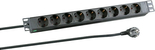 Shirit prizash (PDU) EFB Elektronik EK631DE.1, 9x dalje, 2 m, 16A, IP20, i zi
