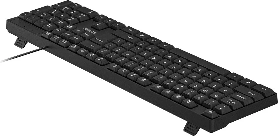 Tastierë SAVIO KB-01, full-size, USB, QWERTY, e zezë