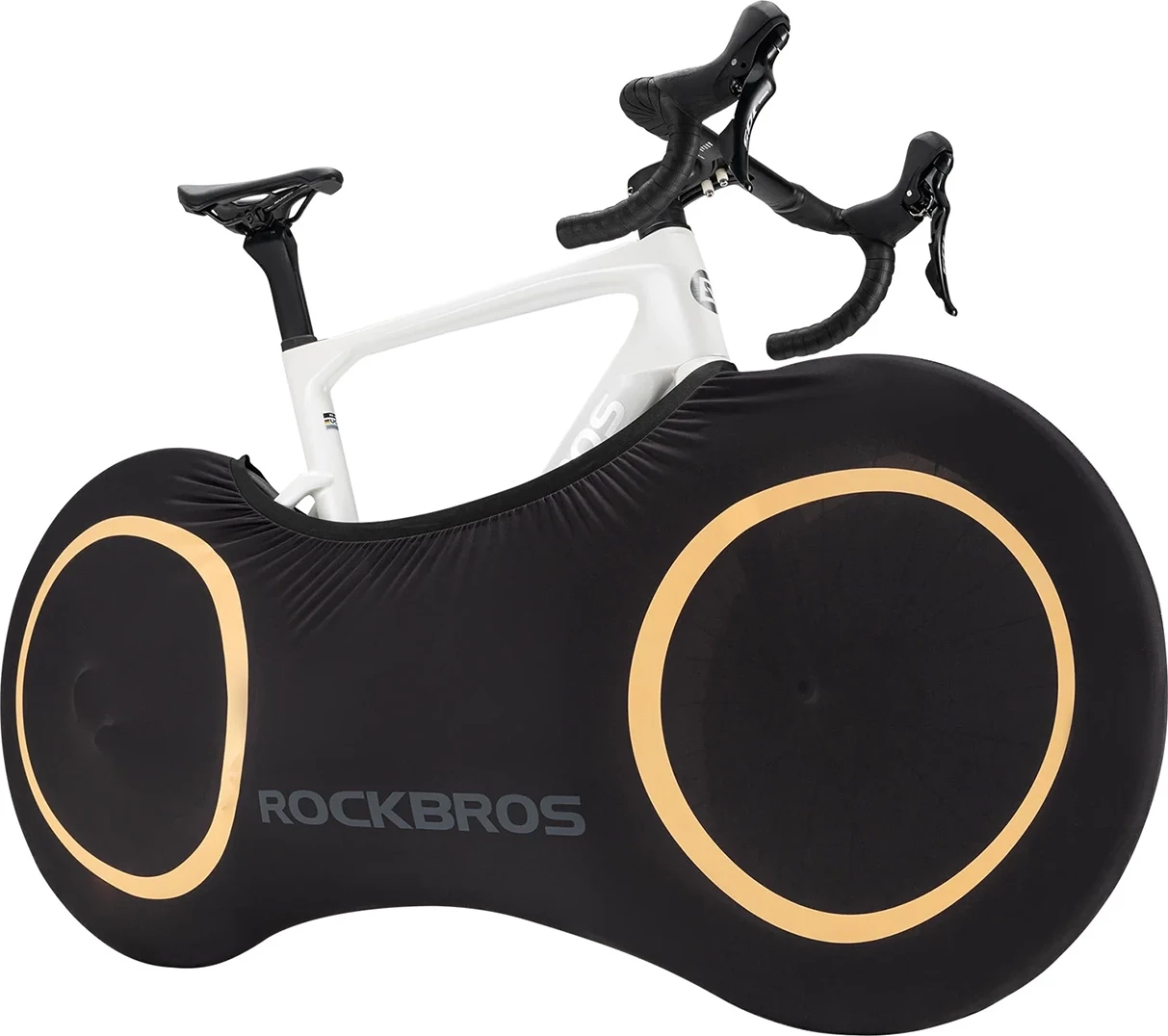 Mbulesë elastike biçiklete Rockbros D95 71×152 cm për 26-29"/700C, e zezë
