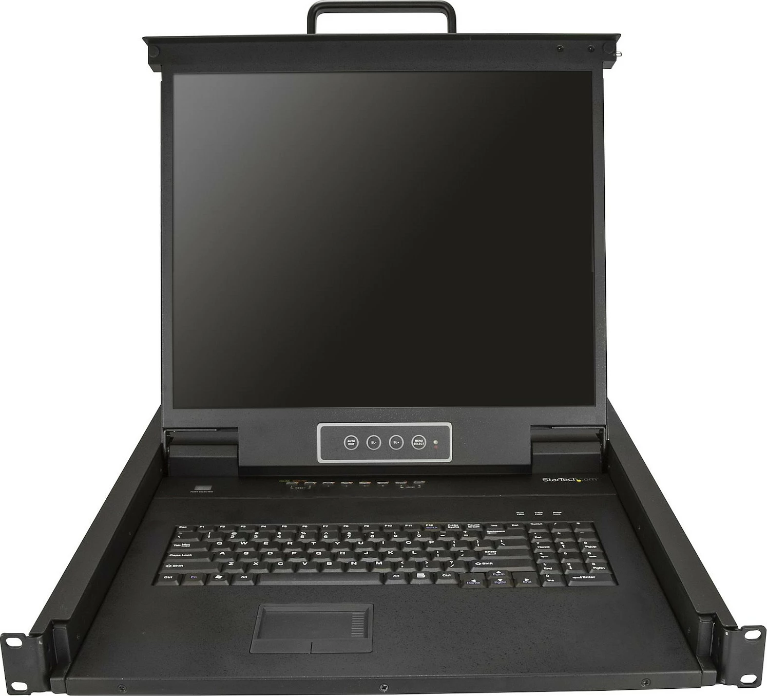 Konzolë KVM rackmount StarTech RKCONS1908K, 8-port, LCD 19" 1280x1024, USB/VGA, e zezë