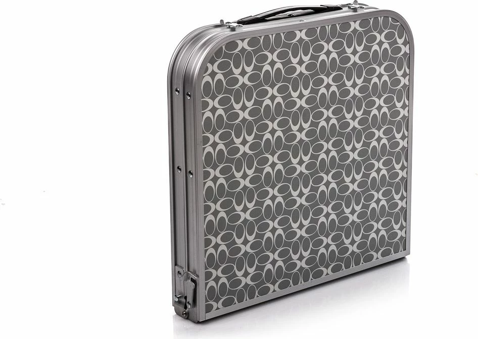 Tavolinë kampingu e palosshme Coleman Mini Camp Table (053-L0000-204395-13), alumini, 80×40 cm, lartësi 32/56 cm, 30 kg, Argjendtë