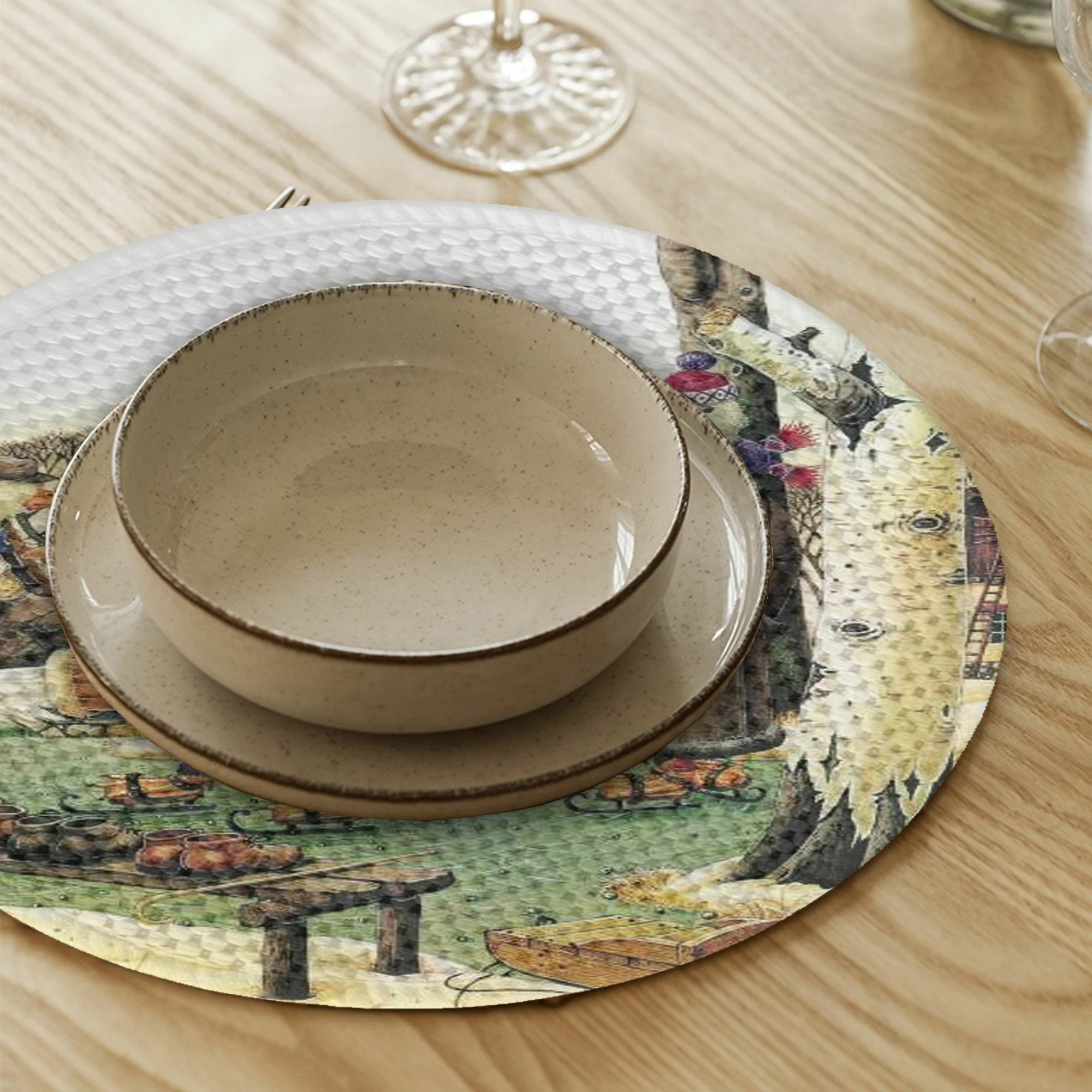 Set nënshtruesish tavoline Hermia Concept, shumëngjyrësh, 3464Supla, 4 copë