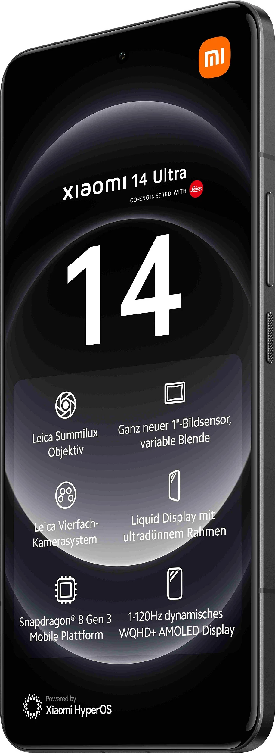 Celular Xiaomi 14 Ultra, 6.73", 16+512GB, 5G, i zi 