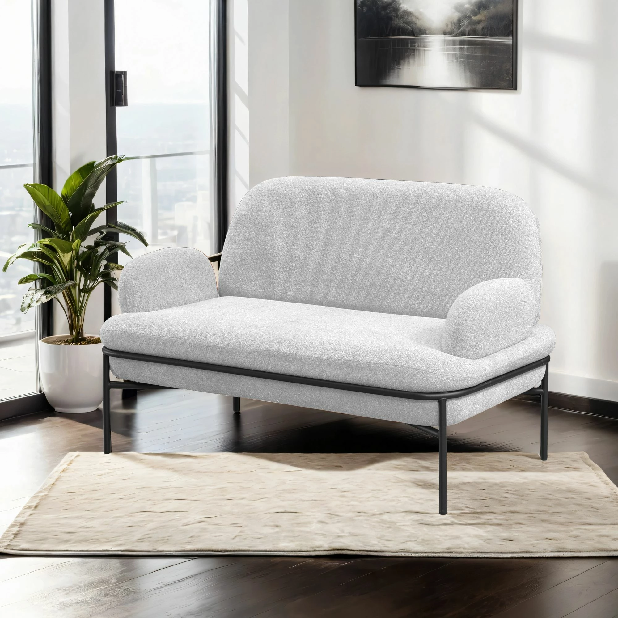 Divan dy-vendësh Atelier del Sofa, Aster, i bardhë