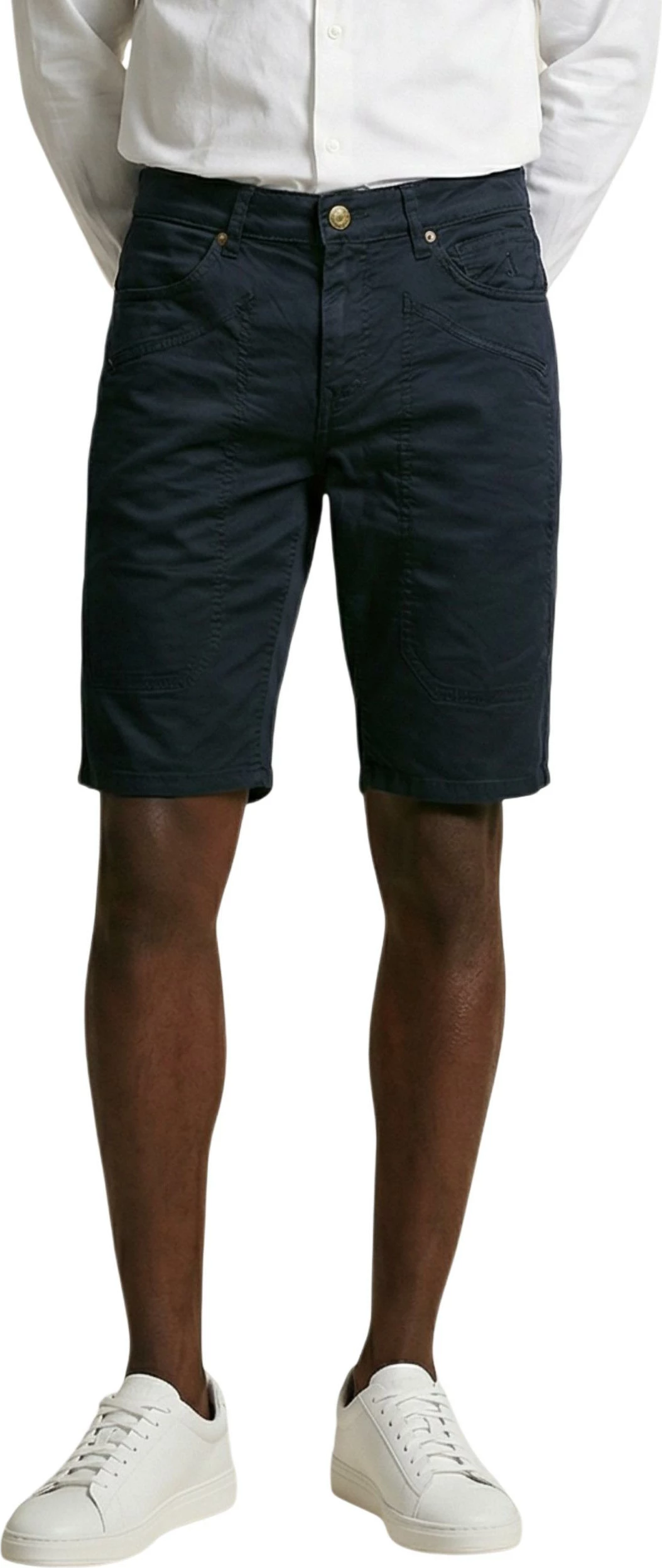 Shorce për meshkuj Jeckerson Jayden 5 Tasche Toppa Slim, blu e errët