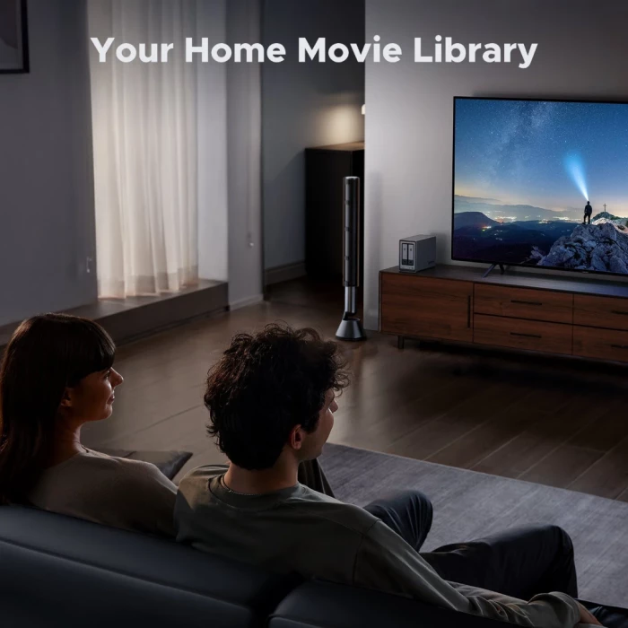 Pajisje NAS UGREEN NASync DXP2800, Intel N100, 8GB DDR5, 2x SATA + 2x M.2, 2.5GbE, gri e errët