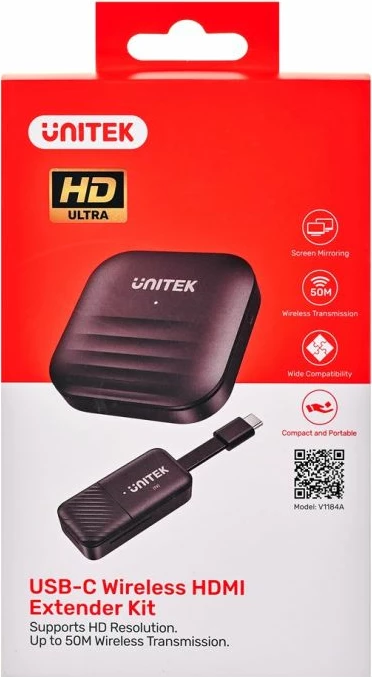 Transmetues HDMI wireless Unitek, USB-C, i zi