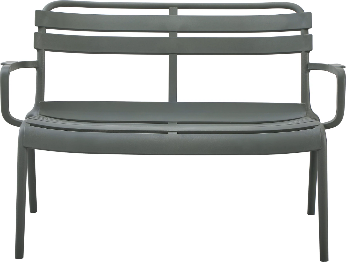 Stol dy vendësh KORVER, polipropilen, ngjyrë ulliri e errët, FH6332.05, 113x65x76cm