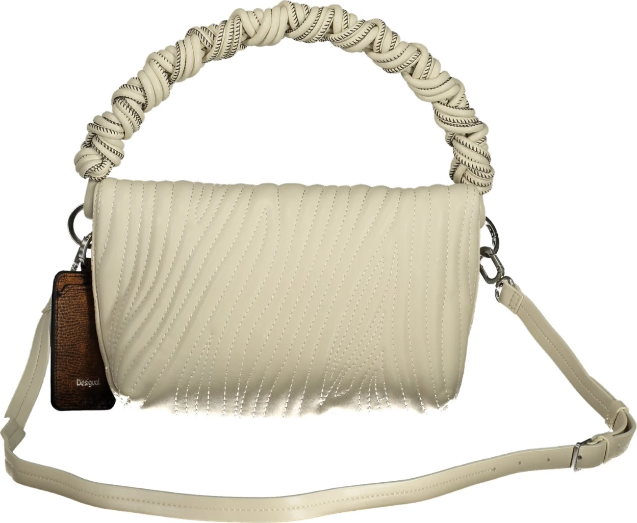 Çantë femra Desigual Helium Trokel Ecru, e bardhë