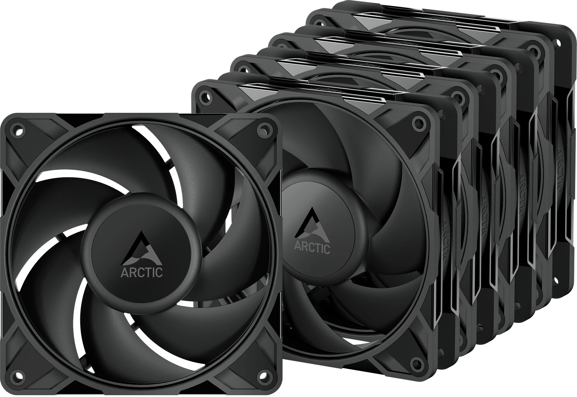 Ventilatorë kasë ARCTIC P12 Pro PST 5-pack, 120mm, PWM, e zezë