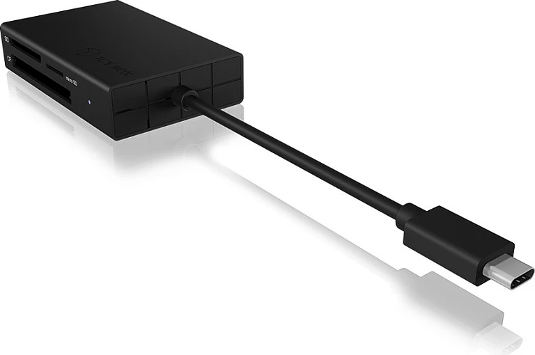 Adapter lexues kartelash ICY BOX, USB-C, SD/microSD/CF, USB 3.2 Gen 1, i zi