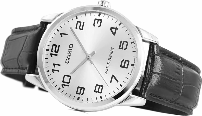 Orë dore për meshkuj Casio, e zezë