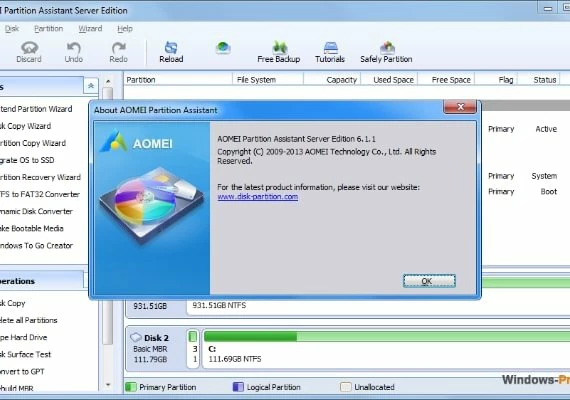 AOMEI Partition Assistant Professional Latest version Global