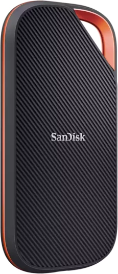 SSD ekstern SanDisk Extreme PRO SDSSDE82-4T00-G25 4TB NVMe USB4 USB-C, e zezë/portokalli, me kabllo USB-C