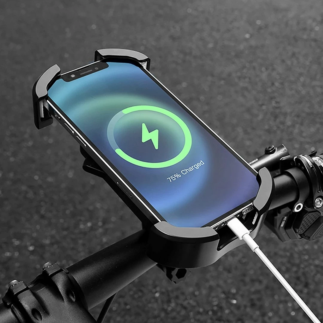 Mbajtëse telefoni për biçikletë Rockbros 25210032001, ABS, e zezë