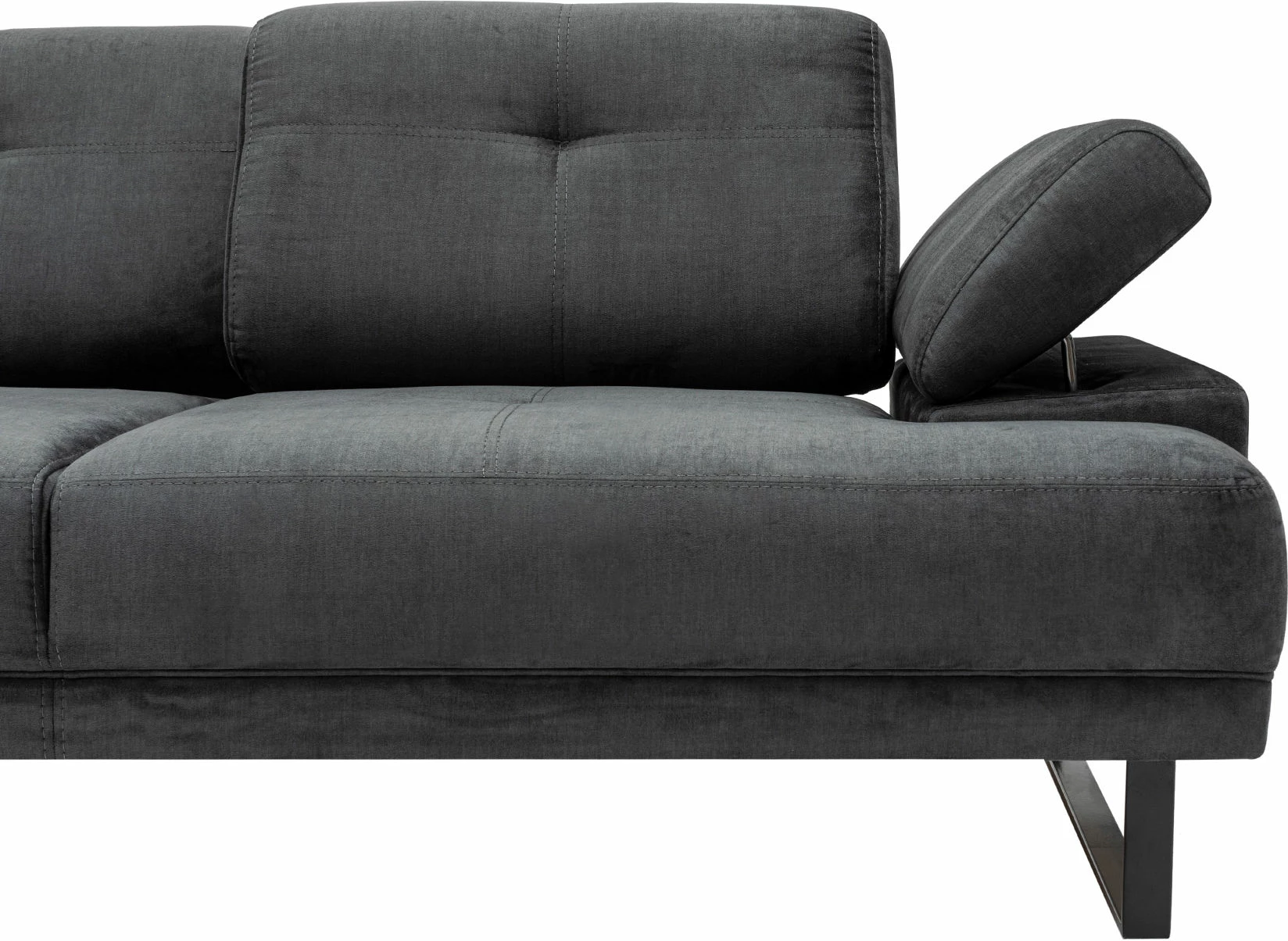 Kënd divan Atelier del Sofa, Mustang Small, kënd i majtë, antracit