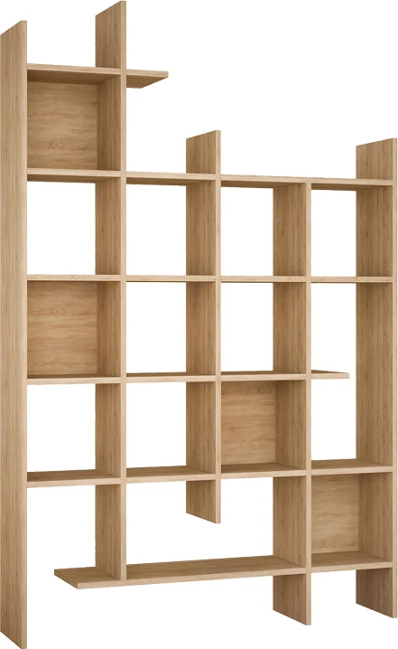 Raft librash Manco, ngjyrë lisi, 122x25.5x188cm