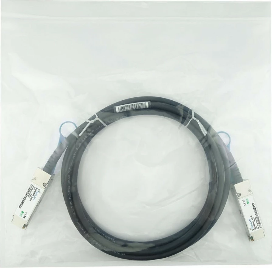Kabllo DAC QSFP28 BlueOptics BlueLAN SC282801L1M30, 100Gbit/s, 1m, e zezë