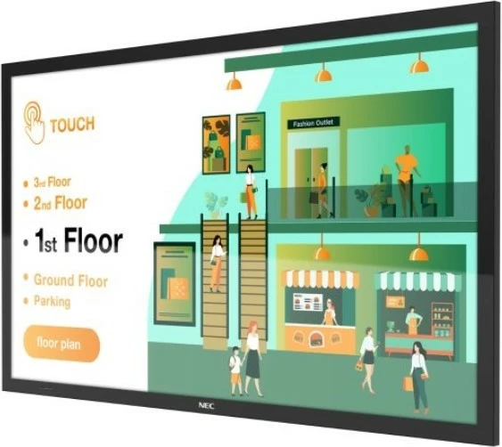 Monitor me prekje format i madh, Sharp MultiSync M432, 43" 4K UHD, IPS 60Hz, 500 nit, 24/7, VESA 300x300, i zi