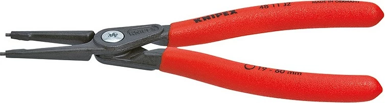 Darë circlip Knipex 48 11 J4, krom-vanadium, 320mm, dorezë plastike, e kuqe