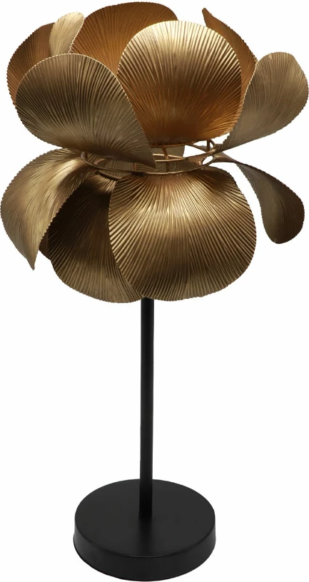 Llambë tavoline BLOSSOM, metal, ngjyrë ari-kafe, 30x30x67cm