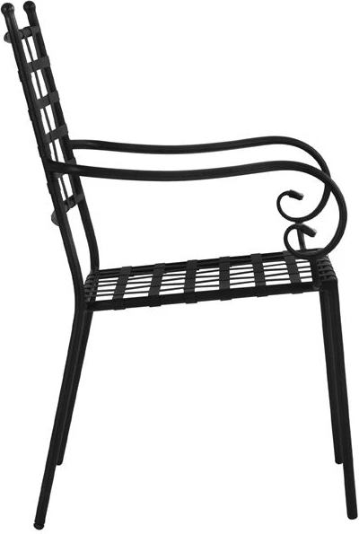 Karrige metalike FH5171.11 ngjyrë e zezë 57x60x92 cm