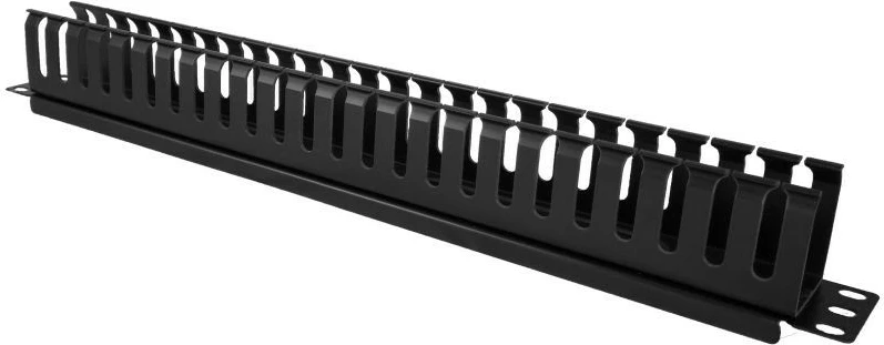 Organizues kabllosh ALANTEC PK008 1U 19", i zi, me kapak