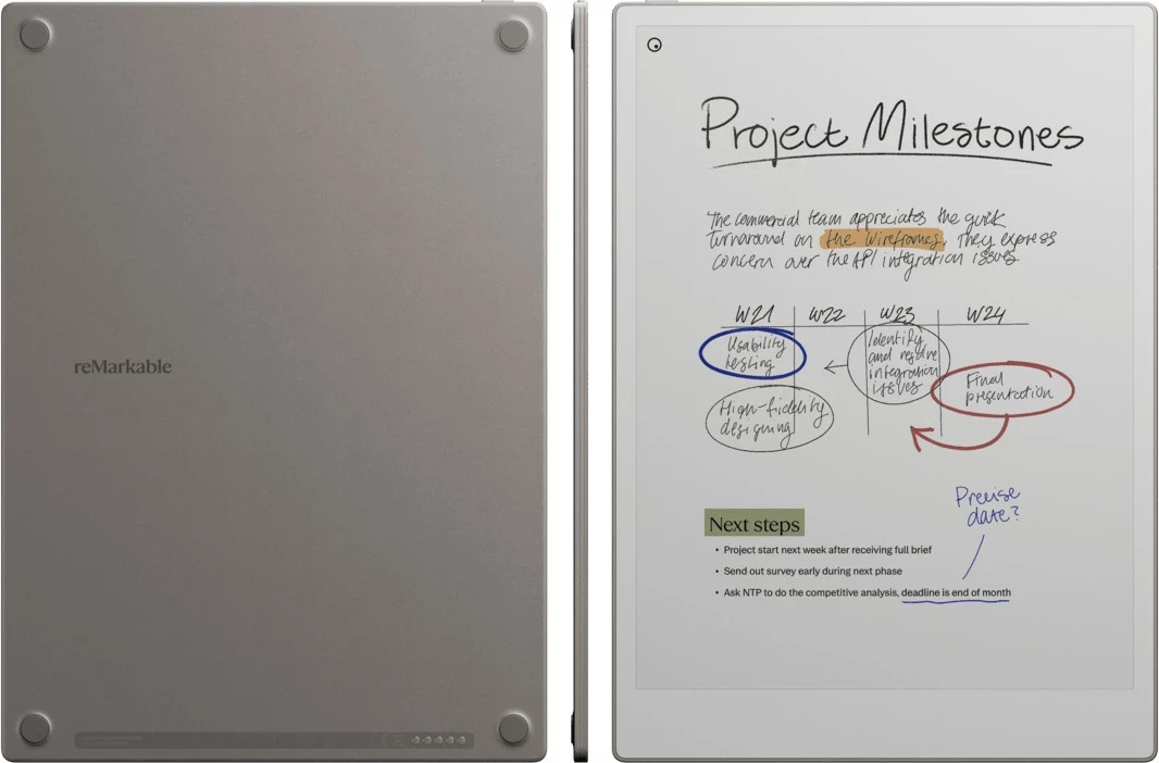 Tablet E-ink reMarkable Paper Pro 11.8\", 64 GB + Marker Plus set