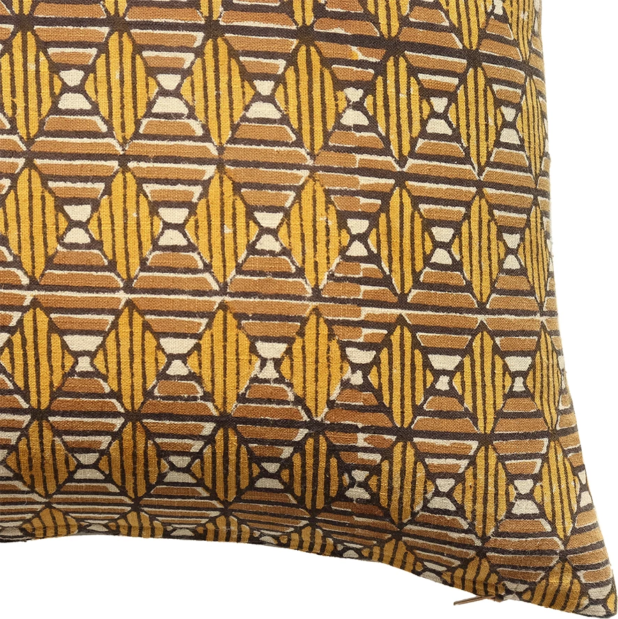 Jastëk dekorativ Samoan C, pambuk, karamel-dijon, 50x50cm