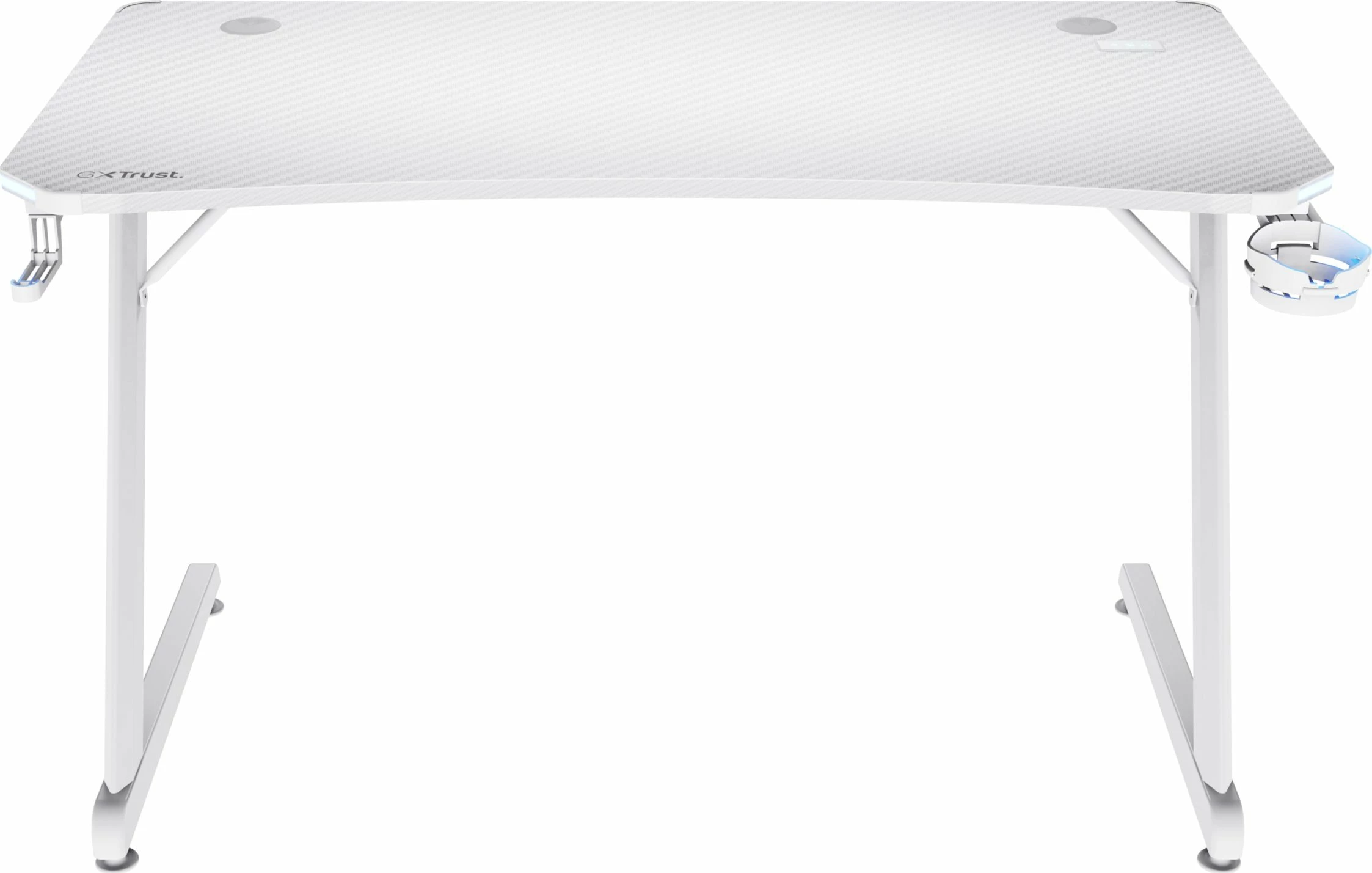 Tavolinë gaming Trust GXT 709W Luminus 120x60 cm RGB, e bardhë