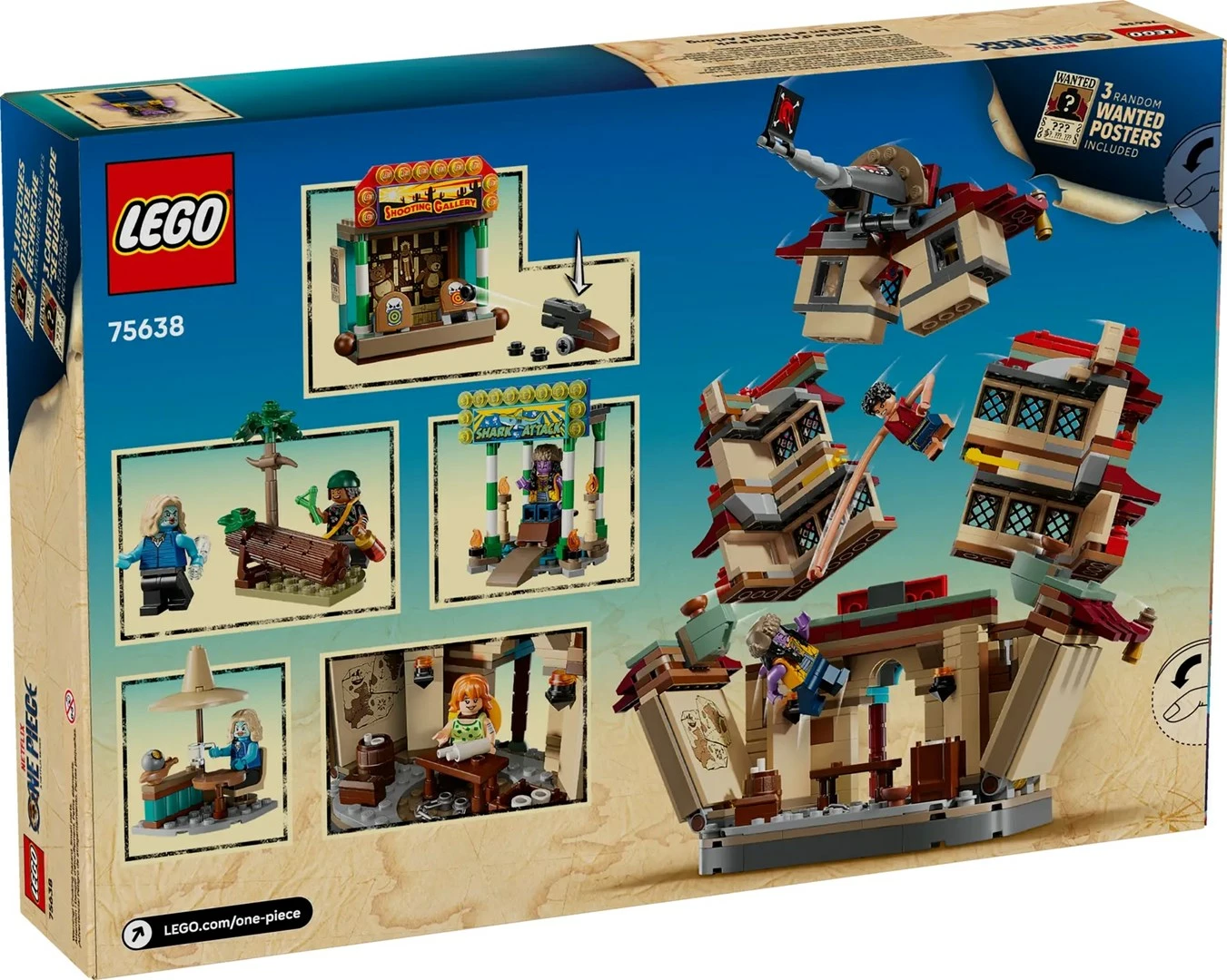 Set LEGO One Piece 75638 Battle at Arlong Park me 5 minifigura